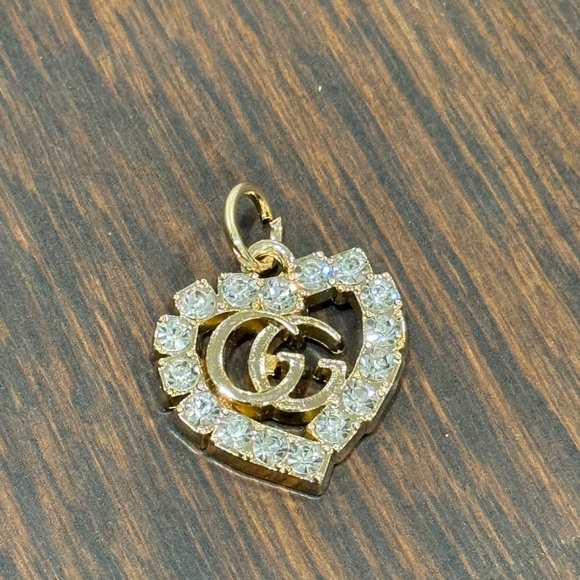 Upsycled AUTHENTIC GUCCI zipper pull with nonbranded gold over 925 chain - Picture 2 of 7
